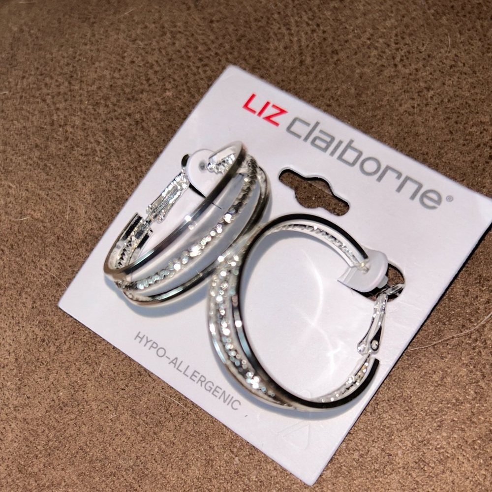 Liz Claiborne hoop earrings